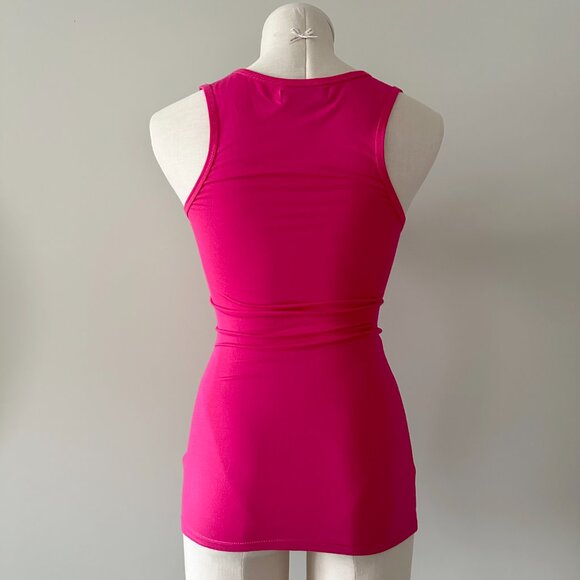 Buffalo David Bitton Hot Pink Tank Top Womens Size S Y2K - Picture 2 of 7